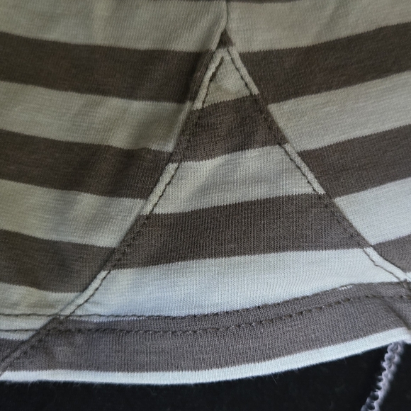 Toad&Co Green Striped Midi Skirt SzL - Picture 8 of 8